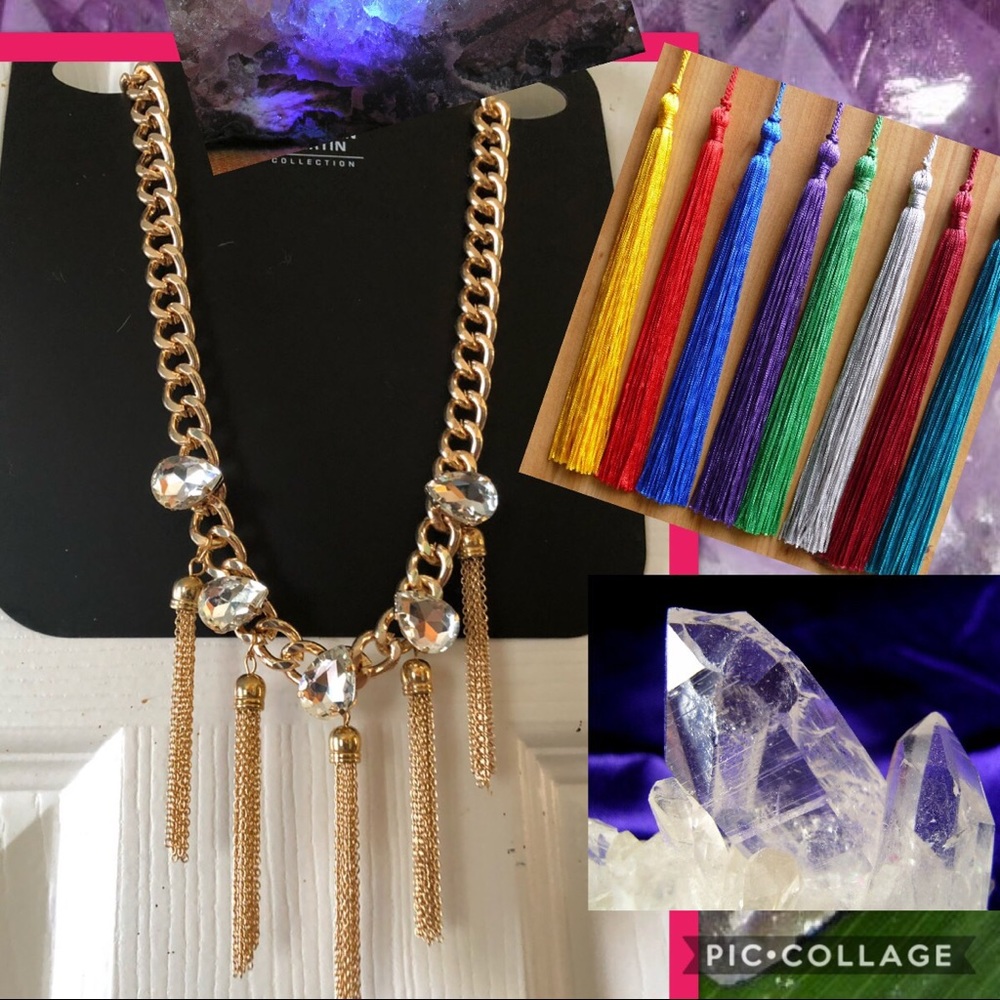 Crystals and Tassel Golden Dream